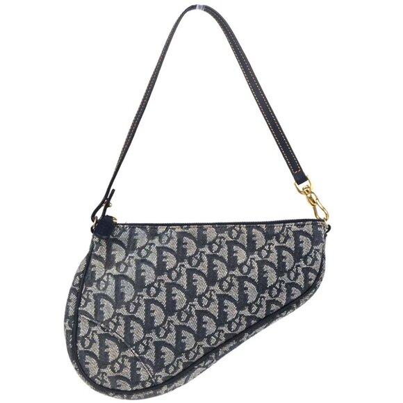 Christian Dior Navy Trotter Saddle Handbag MC1021 - Picture 1 of 10